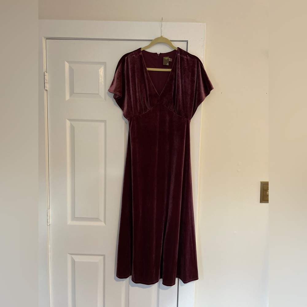 Purple Velvet Dress